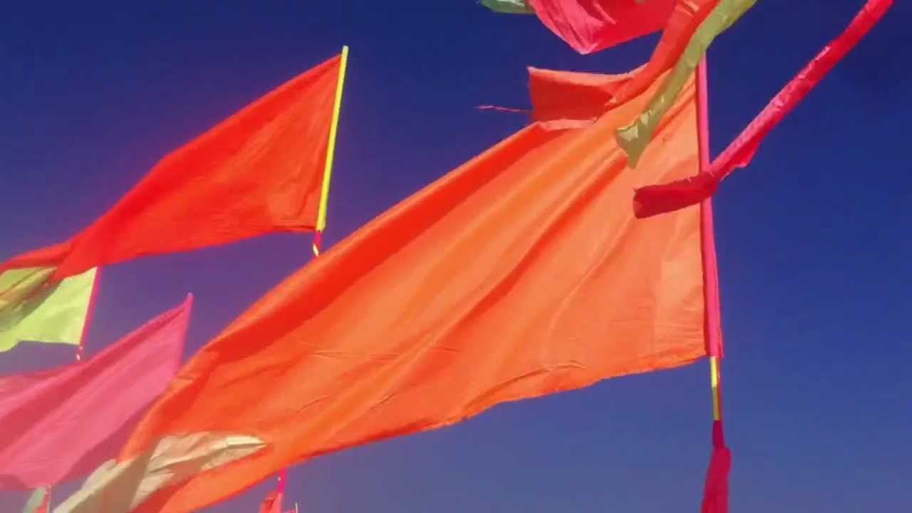 Comfort Joy Village Flags At Burning Man 2012 Youtube