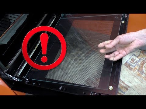 Как отмыть духовку между стеклами на примере Bosch