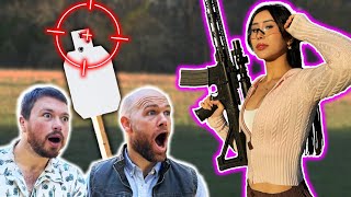 Gamer Girl Shoots Real Guns…