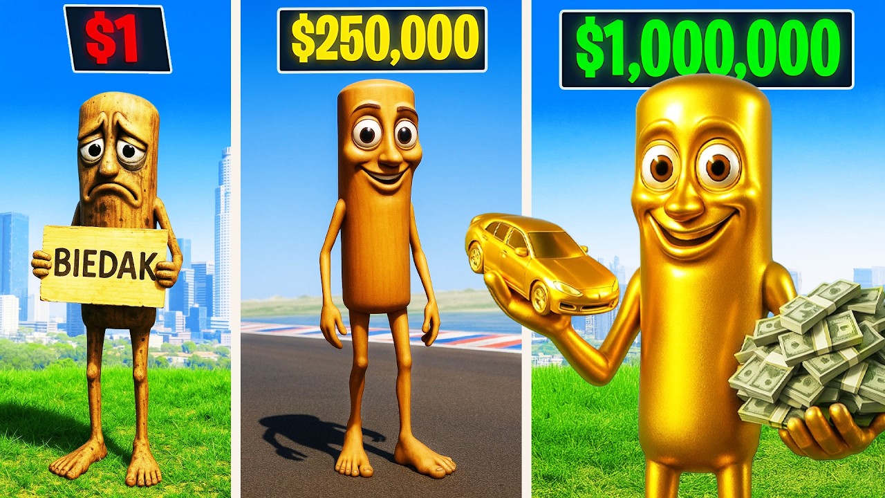 TUNG TUNG SAHUR ZA 1zł VS ZA 9999999zł w GTA V