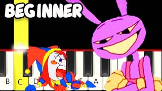 Slickback Meme - Amazing Digital Circus -TADC - Fast and Slow (Easy) Piano Tutorial - Beginner