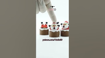 🎅 Cutie3D Christmas Santa in Chimney Keycap Clicker Keychain #shorts #3dprinting #clicker #keychain