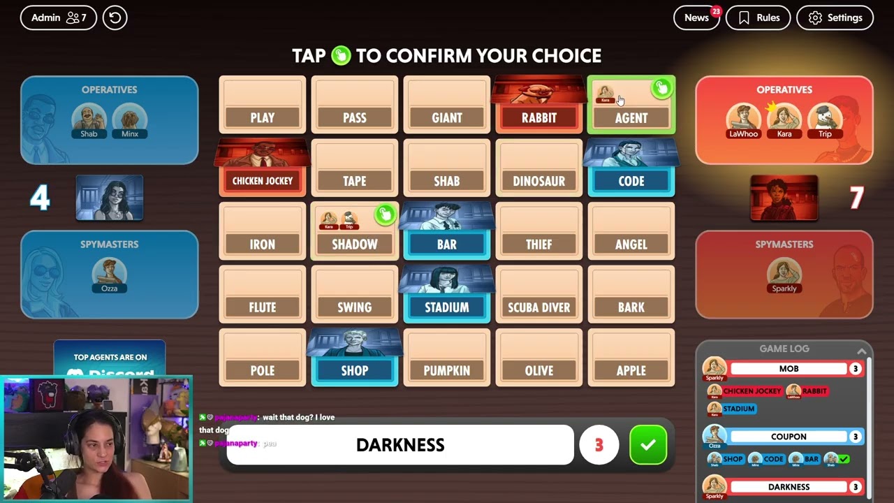 CODENAMES w/ CaptainSparklez, Ozza, Minx, Shab, Trip, and Lawhoo
