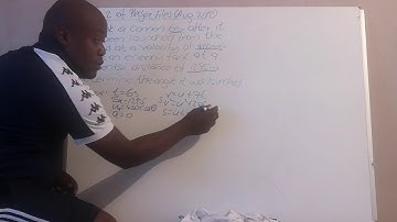 Projectiles example 2 (Kinematics) vd8