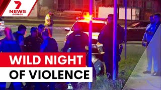 Officer shoots fleeing suspect after ramming attack | 7NEWS