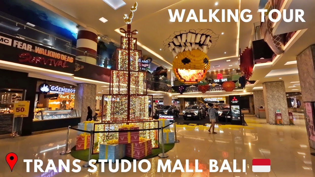 Relaxing Virtual Walking Tour At Trans Studio Shopping Mall Bali | Bali Walking Update December 2024