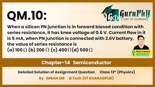 Ch14QM10 Semiconductor Electronics Assignment Solutions