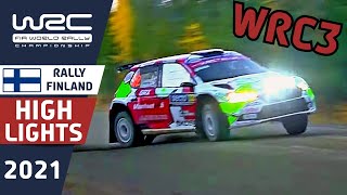 WRC3 Rally Highlights Day 1 : WRC Secto Rally Finland 2021. End of Day 1 WRC3 Results