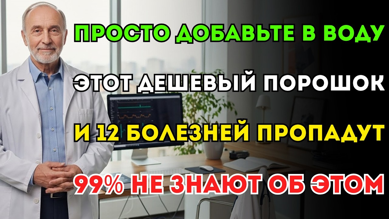 Шокирующий эффект! Вот зачем нужно добавлять соду в воду. Невероятная польза для тех, кому 60+.