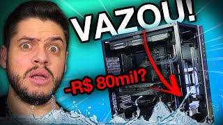 LIíquido no PC, SERÁ QUE ESTRAGOU? Mudando ESTUDIO, DESMONTANDO TODO O HARDWARE