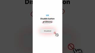UI/UX problems in a Disabled button 🚫