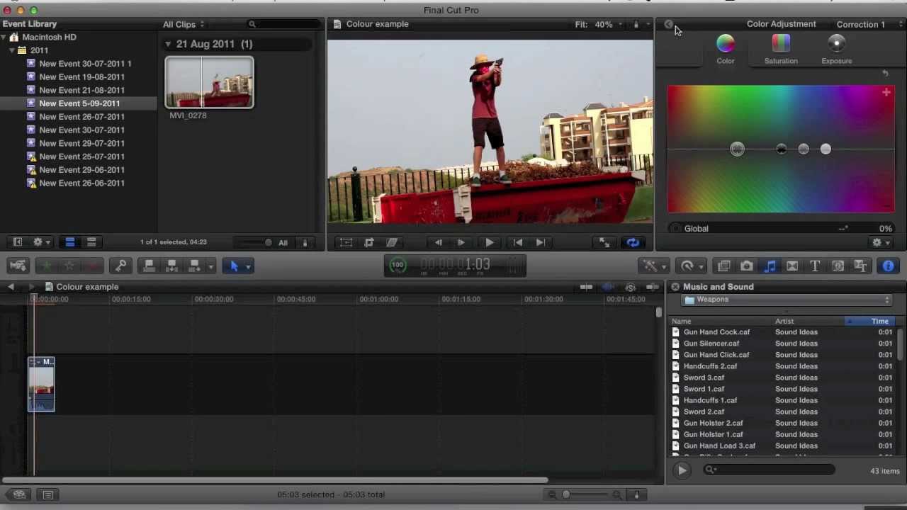 How To Colour Correct On Final Cut Pro X YouTube