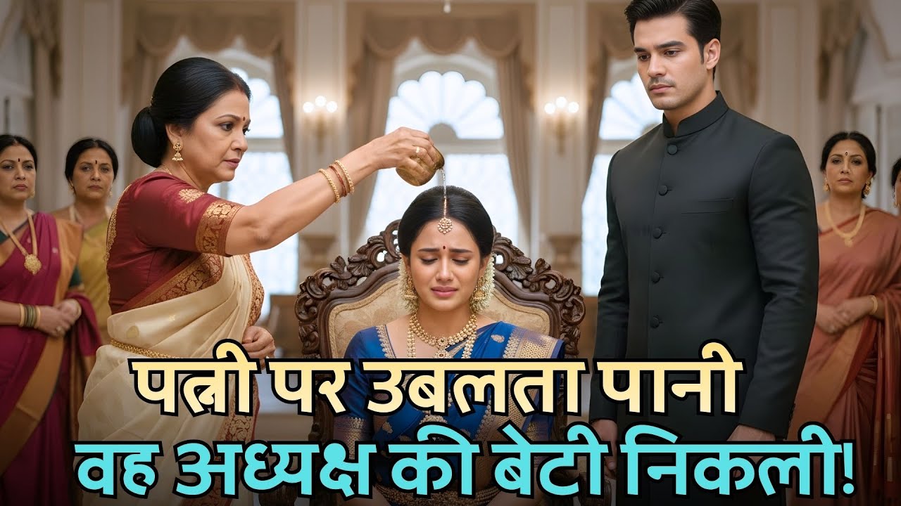 पत्नी पर उबलता पानी डाला… उसे नहीं पता था वह चेयरमैन की बेटी है?!