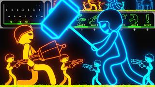 Smart AI Stickman Battle: Level Up!