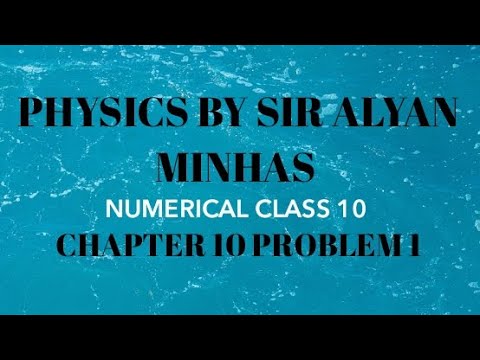 CLASS 10 CHAPTER 10 NUMERICAL 1 - YouTube