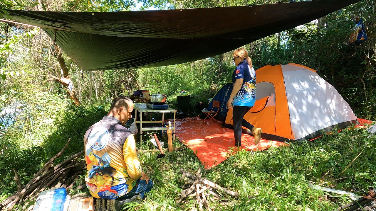 Nosso Primeiro Acampamento depois da Piracema - Pescaria de piau! 