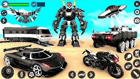 flaying hawk robot car game.tobot hero saving sity (#2)