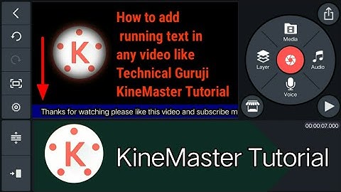 Kinemaster Tutorial | How To Add Scrolling Text in Video in Android | mobile editing in Hindi