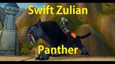 How to: Get Swift Zulian Panther From ZG - High Priestess Kilnara Solo - World of Warcraft