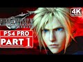 FINAL FANTASY 7 REMAKE Gameplay Walkthrough Part 1 FULL GAME [4K PS4 PRO] - No Commentary