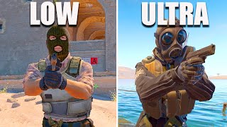 CS2 FPS Comparison - Ultra vs Low Settings