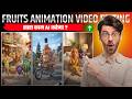 🍌 Fruits Animation Video Kaise Banaye |🍇 Fruit Love Story Ai Video Editing