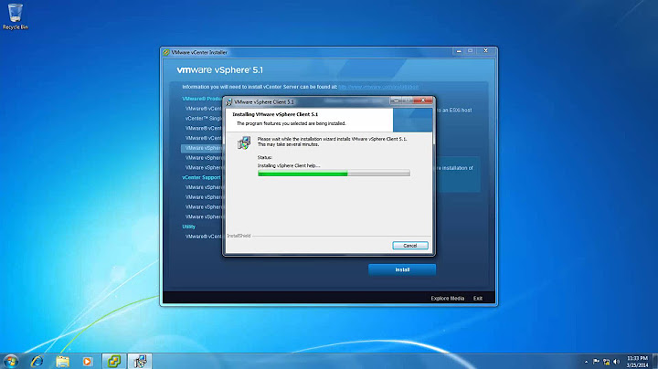 Install vSphere 5.1 Client on Windows 7