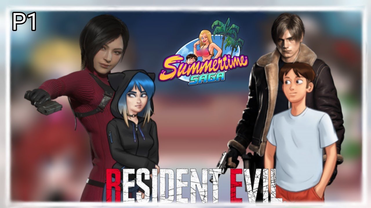 Mc as Leon S Kennedy & Eve as Ada Wong - Summertime Saga -react to - AU - 1/2-2x