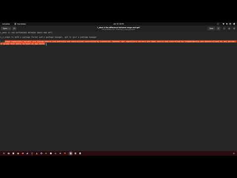 291 what is the difference between snaps and apt?