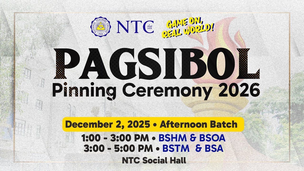 Pagsibol 2026 Pinning Ceremony | SOB Afternoon Batch - YouTube