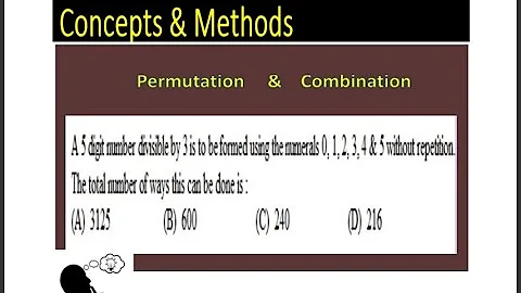 A 5 digit number divisible by 3 is to be formed using the numerals 0,1,2,3,4 and 5 without