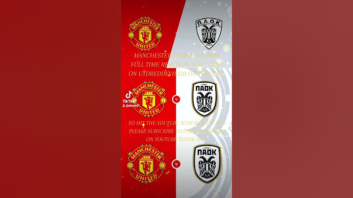 MANCHESTER UNITED 2-0 PAOK, MATCH REACTION NOW *LIVE* ON YOUTUBE 🔴⚫🔴⚫🔴⚫