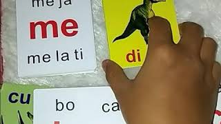 Flashcard suku kata belajar kata untuk anak