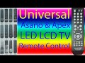 Universal Original Ecostar, Asano & Apex LED TV Remote Control – Compatible with Multiple Models