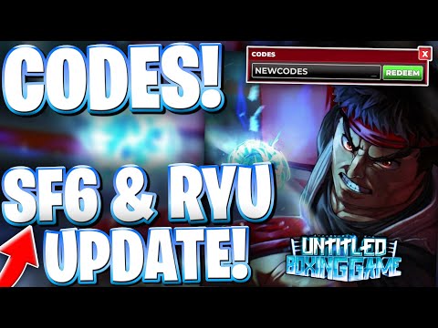 👑*STREET FIGHTER 6 x UBG* ALL NEW RYU STYLE UPDATE CODES FOR UBG | ROBLOX UNTITLED BOXING GAME CODES