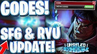 👑*STREET FIGHTER 6 x UBG* ALL NEW RYU STYLE UPDATE CODES FOR UBG | ROBLOX UNTITLED BOXING GAME CODES