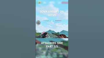 SOVA LINEUPS ON LOTUS ATTACKING SIDE #valorantgaming #lineups #valorantclip #sovalineups #valorant
