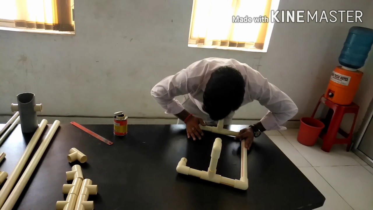 Hand sanitizer stand fixture with cpvc pipe YouTube