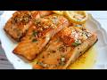Salmon In Garlic And Lemon Sauce