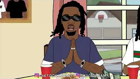 How migos bless the food "Cartoon version"