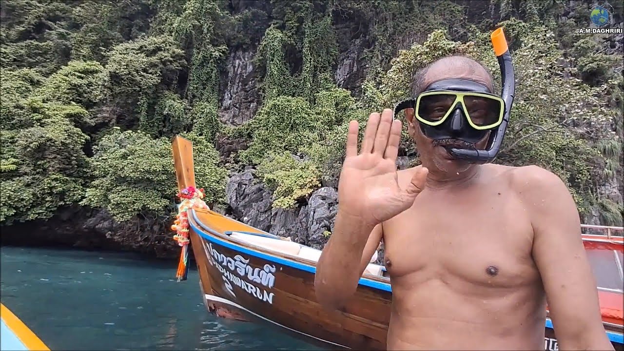 تايلاند وجولة بالقارب في جزيرة في في Thailand  Phi Phi Island boat tour