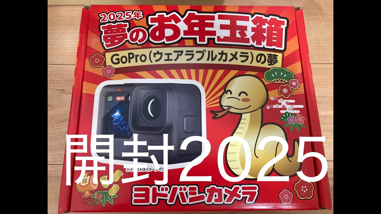 2025ヨドバシカメラ夢のお年玉箱GoProの夢開封 - YouTube