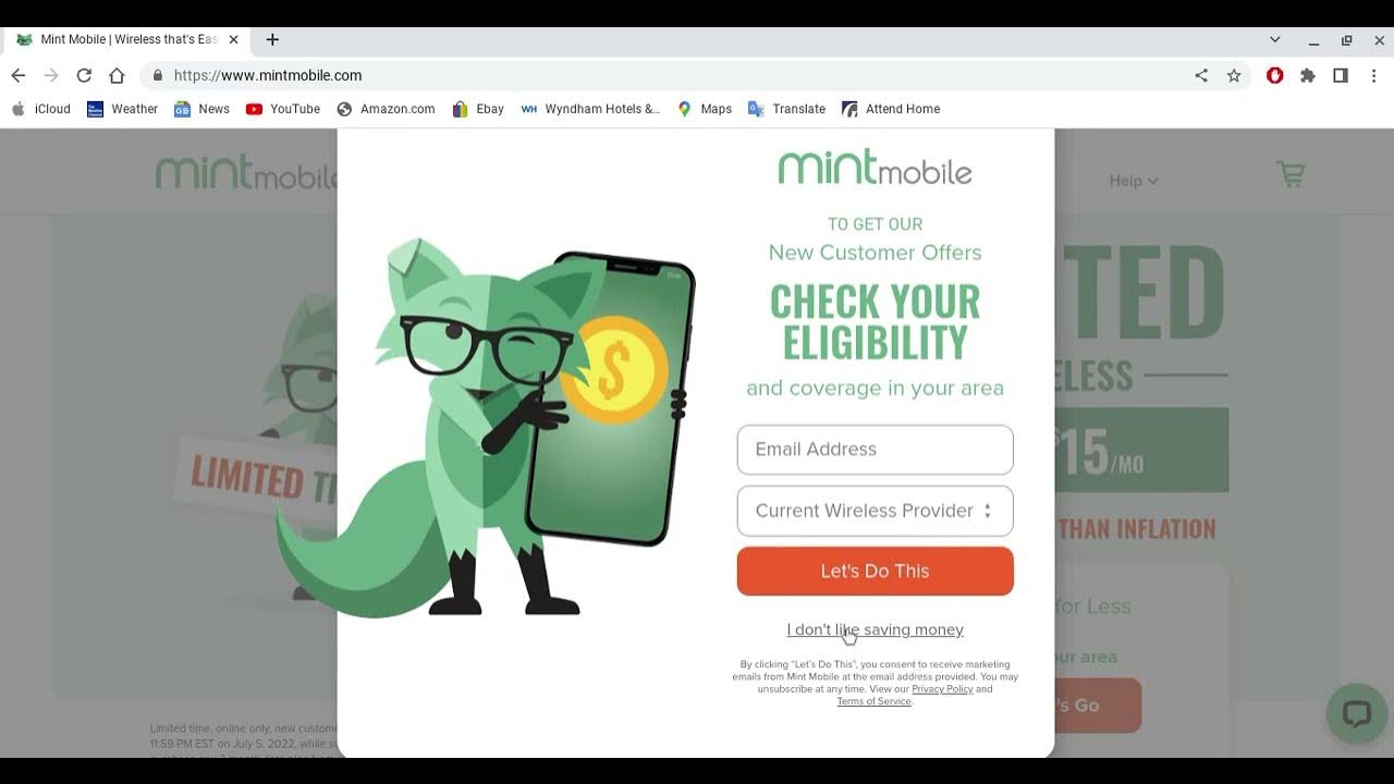 Mint Mobile Unlimited Data starting at 15/mo (45 upfront) YouTube