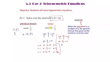 5.3 Day 2 Solving Trigonometric Equations