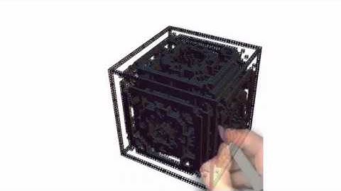 Animation: Hand Draws Fractal Cube
