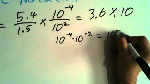 How to Divide Numbers in Scientific Notation