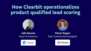 Webinar: How Clearbit operationalizes product qualified lead scoring