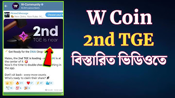 w coin 2nd tge | w coin listing date | w coin airdrop update  