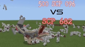 500 SCP 096 vs SCP 682 (V 2.1) Minecraft PE
