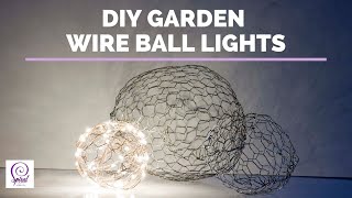 Garden Decoration Idea For Chicken Wire Art Beginners | Spiral Crafts